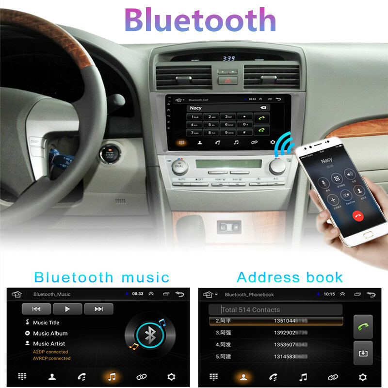 9in Android 9.0 Car Multimedia Player Radio For Camry 07-11 Navigation HeadUnit