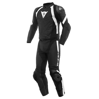 Dainese Avro 4 Zweiteiler black-matt white Gr. 27 Lederkombi Kombi Sport