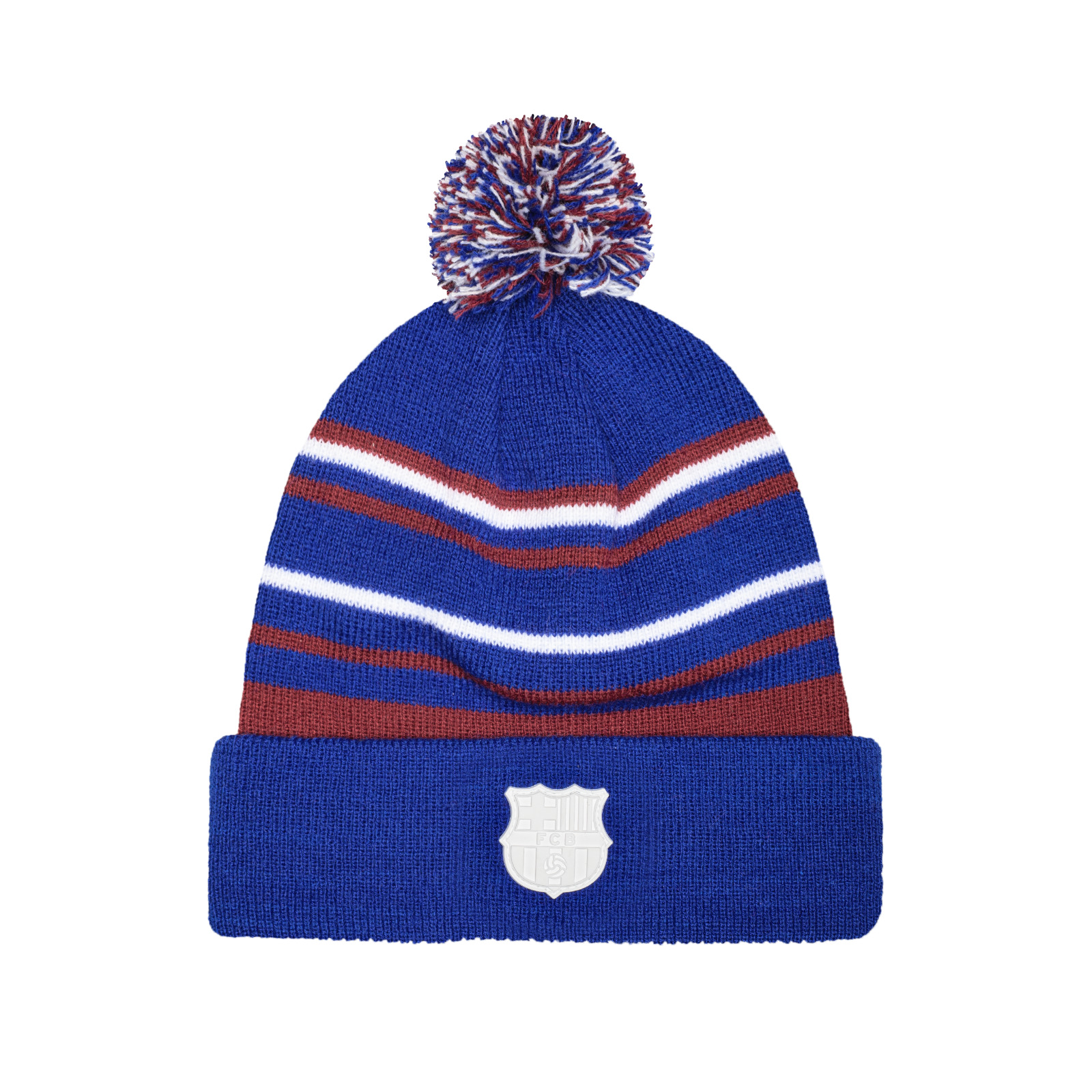 FC Barcelona "Casuals" Pom Patch Beanie Fan Ink Officially Licensed