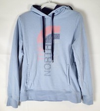 The North Face Womans Graphic Hoodie Sweatshirt Medium Light Blue