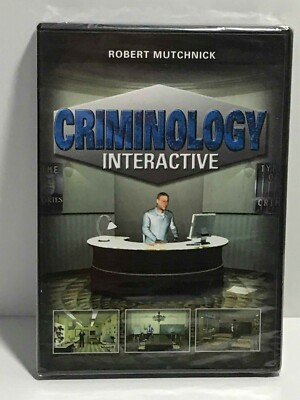 Criminology Interactive DVD ROM by Mutchnick 2008 (For Win 2000 & up or Mac OSX)