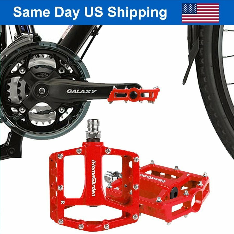 2Pcs Aluminum Alloy Bike Pedals Road Bicycle Pedal Mountain Bike