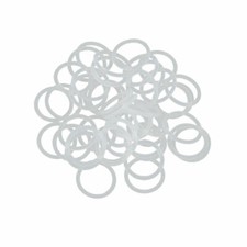 50Pcs Silicone O-Rings, 15mm OD, 12mm ID, 1.5mm Width, Seal Gasket White KD