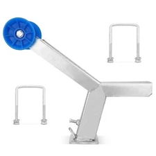 Boat Trailer Winch Stand with Roller,Fits3"x4"Frames,Multiple Height Adjustments