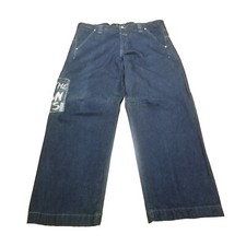 Marithe Francois Girbaud Jeans Men's 38 Vintage Denim Cargo Embroidery 40X32