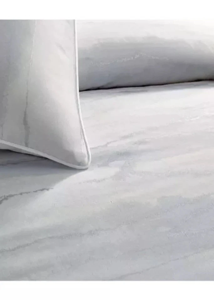 Donna Karan Aire King Duvet Cover Silver. Brand New! - Image 4 of 4