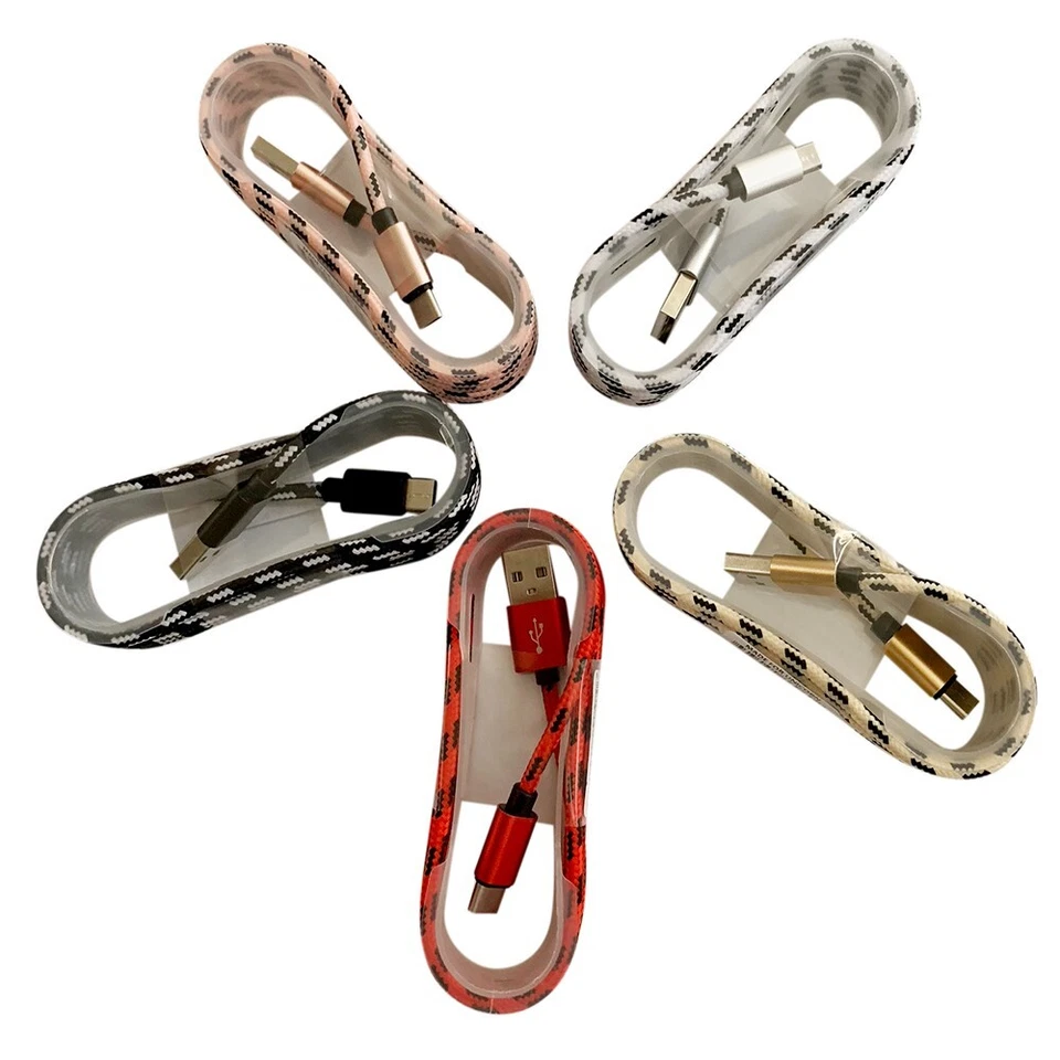 50 USB Type C Charging Cables 5ft Android USB-C Chargers Wholesale Bulk UNICORN - Image 2 of 4