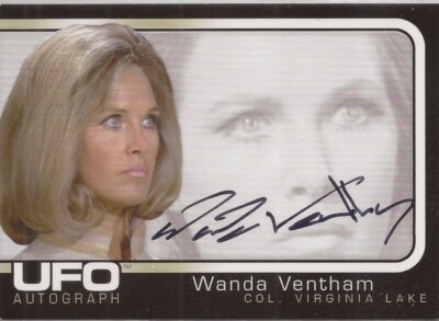 UFO Cards Inc - ULTRA RARE Wanda Ventham as Col Virginia Lake Autograph Card