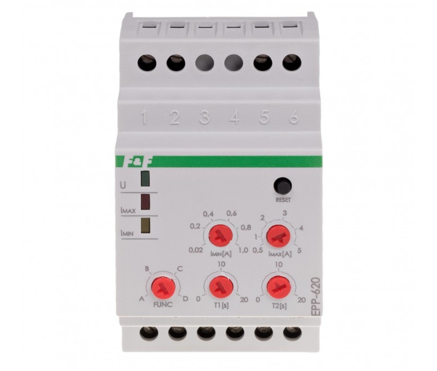 F&F EPP-620 Stromrelais 230V 4x Funkionen Anlaufstrombegrenzer 2x 8A 2x NO/NC