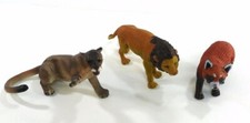 Lot of African animals Realistic Resin Figurines lion lioness  red panda large
