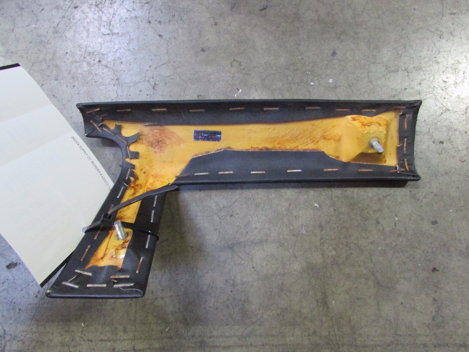 Ferrari 348, Center Dash Bezel Panel, Black, Used, P/N 62136600