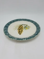 Thomson Pottery "Evergreen Scene 1 - 7 3/4 Inch Salad / Dessert  Plate