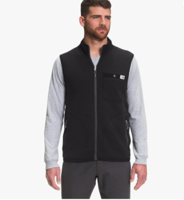 The North Face Gordon Lyons Full Zip Vest in TNF Black Heather MSRP$109