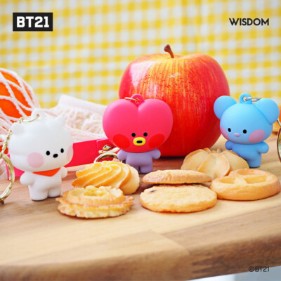 BTS BT21 Minini Official Authentic TATA Figure Keychain Metal