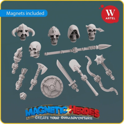 Magnetic Heroes: Undead Adventure 28mm Fantasy Miniatures