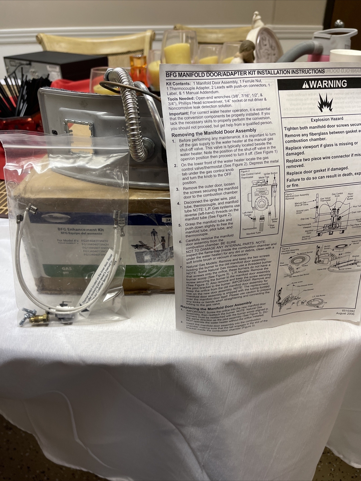 BFG Enhancement Gas Whirlpool Water Heater TuneUp Kit 242665 eBay
