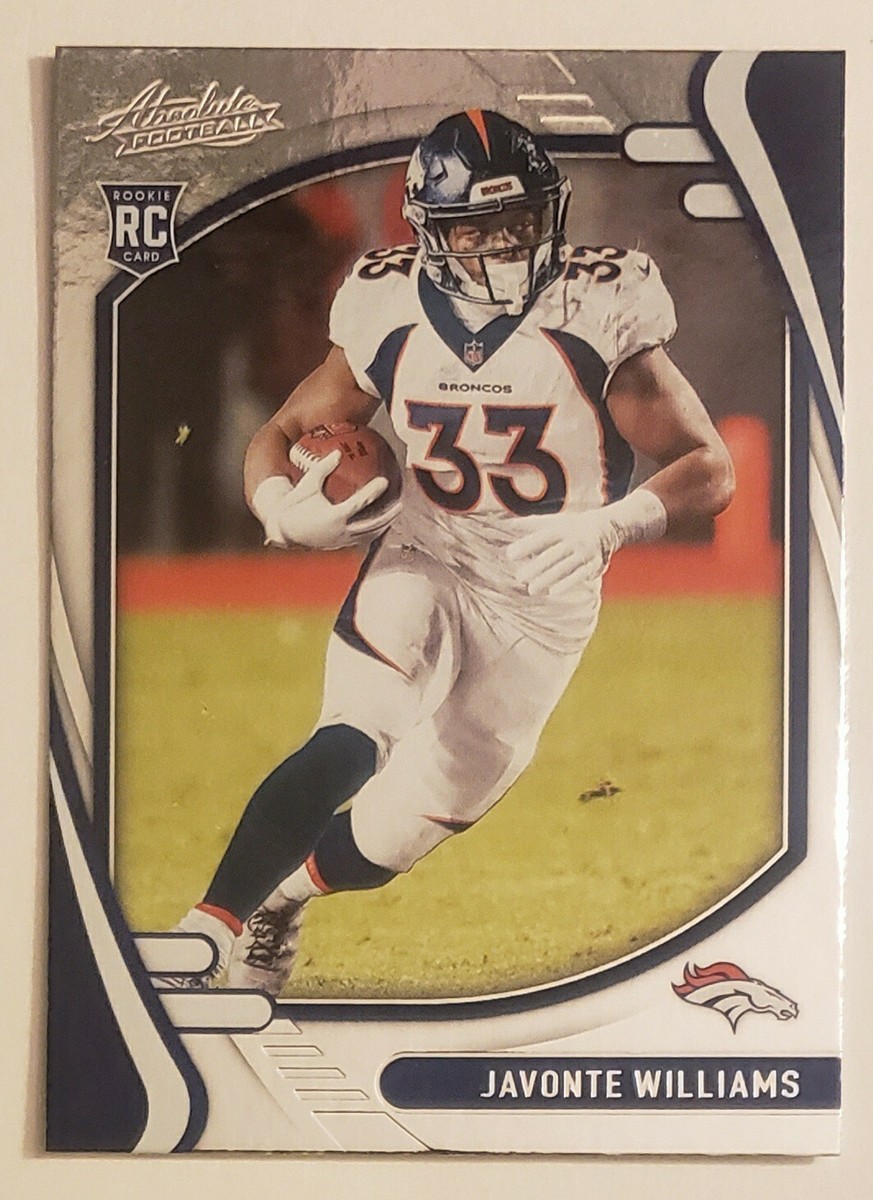 2021 Panini Absolute Football Javonte Williams Rookie Card #115