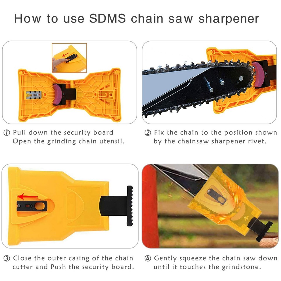 Chainsaw Sharpener Chain Saw Blade Teeth Fast Sharpening Stone Grinder ...