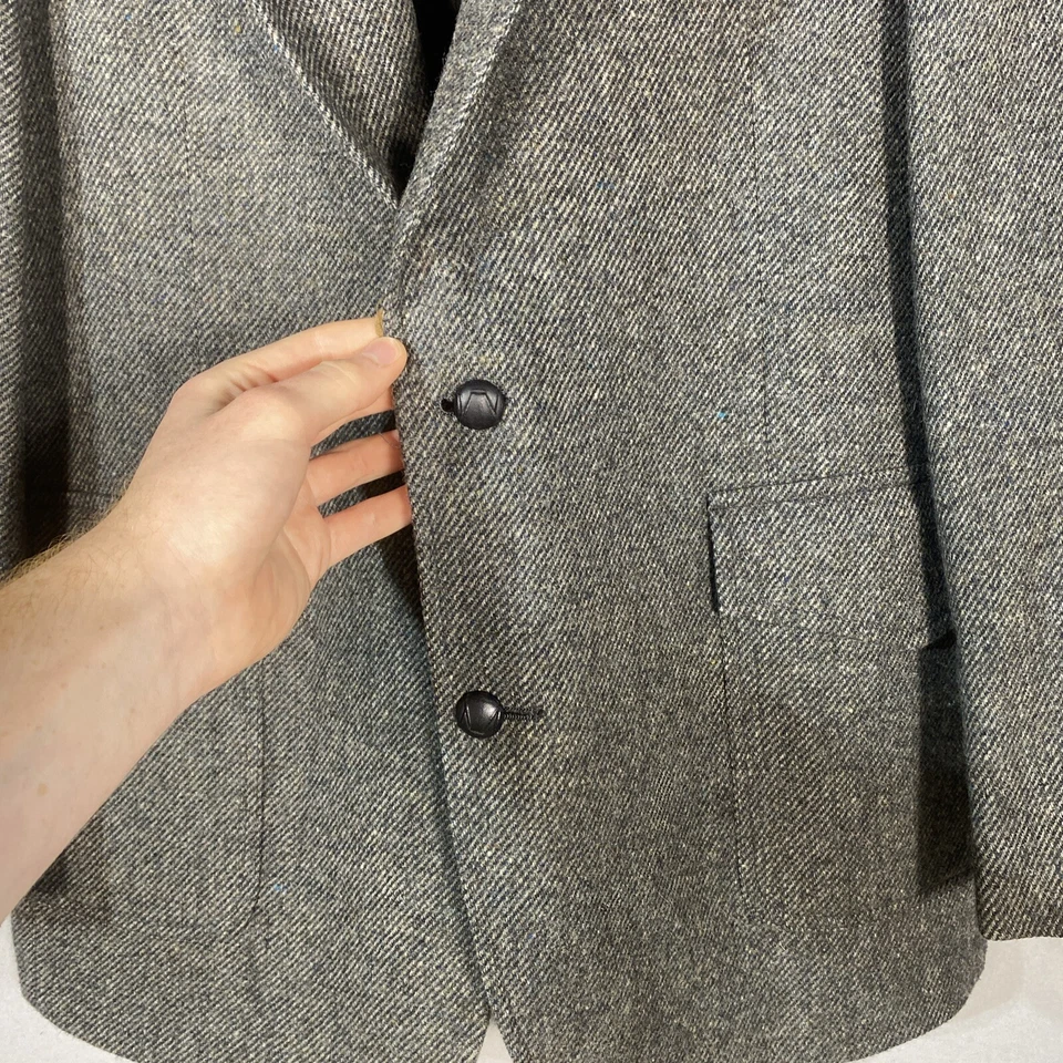 Vintage Pendleton Blazer 100% Virgin Wool USA Western Elbow Patch Men’s 46 Long - Image 4 of 4