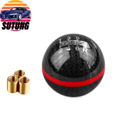 6 Speed Mugen Real Carbon Fiber Shift Knob for Honda CRZ S2000 FA5 FG2 SI ACCORD