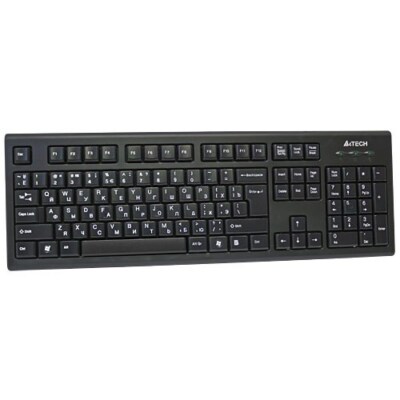 4711421802116 A4Tech KR-85 Tastatur USB QWERTY US Englisch Schwarz A4 TECH