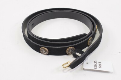 Veronica Beard NWT Nika Belt Size XS in Solid Black with Circular Details Veronica Beard NWT Nika Belt Size XS in Solid Black with  main image 3