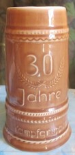 30 Jahre Kampfgruppen der Arbeiterklasse DDR  Bierkrug 0,75 Liter GDR