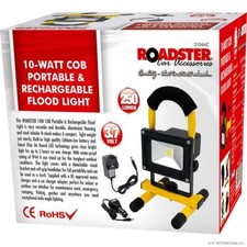 10W COB LED Rechargeable Cordless Thin Portable Work Site Flood Light Camping UK