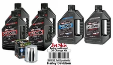 Complete 3 Hole Oil Change Kit for V-Twin 20W50 Full Synthetic Harley Davidson