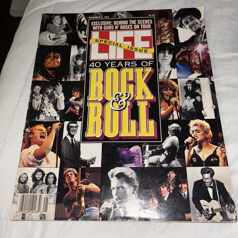  Rock & Roll Special Issue Dec 1, 1992 Life Life Magazine 40 Years great shape