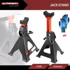 2PC Universal Jack Stands Car Jack Stands 3T (6,000 lbs) Capacity Double Locking