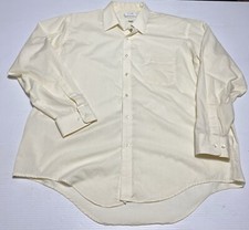 Vintage Arrow Bradstreet Men's Sz XL Yellow Pocke Shirt Made in USA Long Sleeve