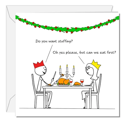 SWIZZOO Naughty Christmas Card Special Boyfriend Husband Wife Girlfriend Cheeky Funny