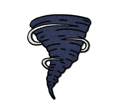 CLAYTON JEWELRY LABS Tornado Embroidered Iron-on Patch