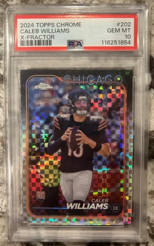 2024 Topps Chrome Caleb Williams #202 X-Fractor (RC) PSA 10 GEM MT!!