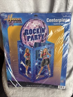Miley Cyrus Hannah Montana Hallmark Rockin' Party Table Centerpiece 20.25'' NEW
