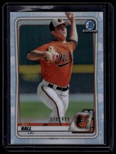2020 Bowman Chrome #BCP-238 D.L. Hall Prospects Refractor #/499