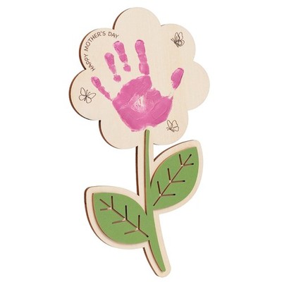 DIY Mothers Day Crafts for Kids Handprint Art, Handprints Wooden Rose Flower ...