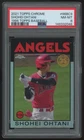 2021 Topps Chrome Shohei Ohtani 1986 Variation #86BC-9 PSA 8