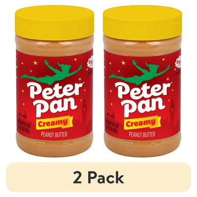 Creamy Peanut Butter Spread by Peter Pan Smooth, Gluten-Free, 16.3oz (2 Pack)...