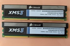 8GB 2x4GB PC3-10600 CORSAIR CMX4GX3M1A1333C9 DDR3-1333 XMS3 Ver2.13 Ram DIMM Kit