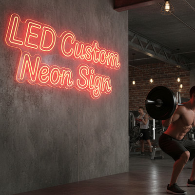 Neon Sign Custom LED Neon Acrylic Back Personalized Text Logo Signs