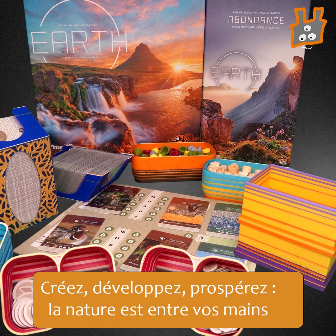 Insert pour Earth évitant le mélange des jetons de l'extension Abondance au transport