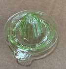 Vintage Depression Lime Green Vaseline Uranium Glass Citrus Reamer glass Juicer