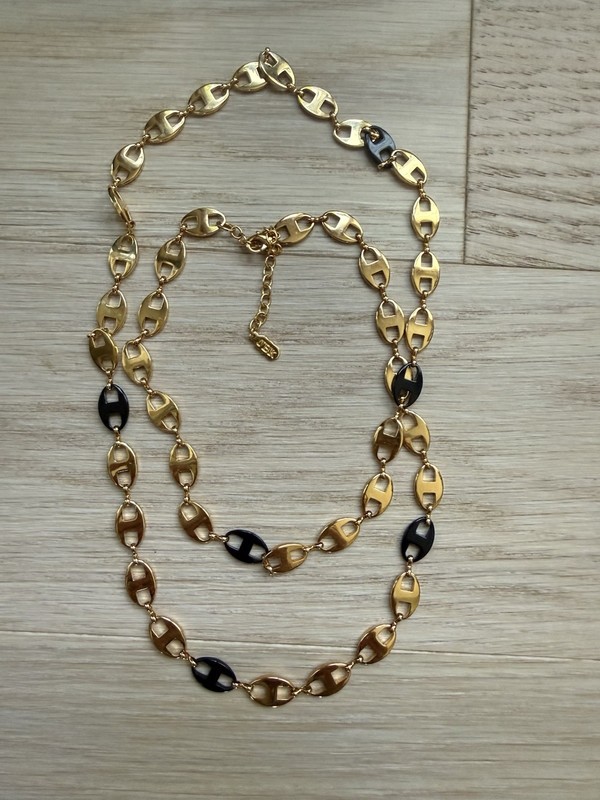 Jackie O Jacqueline Kennedy Long Gold Necklace Camrose & Kross JBK 36’’