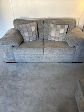 Grey Fabric 2 Seater Sofa Pad Arm pristine condition hardly sat on 170x80x80cm