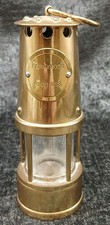 Vintage Souvenir Replica Miners Davy Brass Lamp 6" Tall Ferrymoor Riddings U2S2