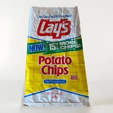 Vintage Lays Bag Potato Chip Junk Food Frito Lays 80s Empty Snack