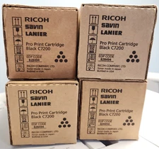 New Ricoh Pro Black Print Cartridge C7200 Savin Lanier