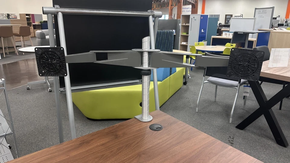 Knoll Sapper Dual Monitorarm (silber/grau)